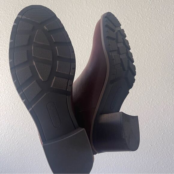 BareTraps Size 9 Brown Heeled Boots with Side Zipper - Picture 7 of 8